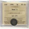 Image 1 : 1884 5¢ ICCS VF30.  Key date.Catalogue Value:  900