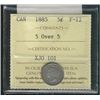 Image 1 : 1885 5¢ 5 over 5 ICCS F12.  Popular variety.Catalogue Value:  200