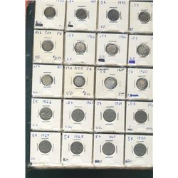 1886 5¢ to 1976 Collection.  Lot of 225+ pcs with many duplicates.  Includes 1886-1920(12) & 1922-19