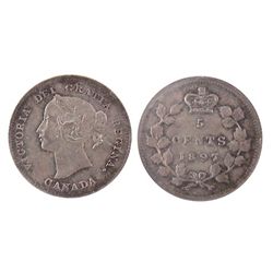 1897 5¢ Slender 8 ICCS MS64.Catalogue Value:  1100