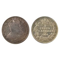 1904 5¢ MS-63. HIGH GRADE KEY DATE WOW.Catalogue Value:  800