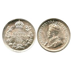 1919 5¢ CCCS MS65, fully brilliant and lustrous.Catalogue Value:  500