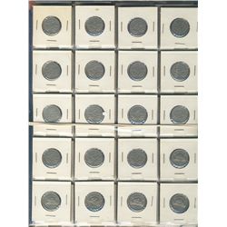 1922 5¢ to 2010 Lot.  Includes all dates with exception of 1926 Far variety.  Comes in 2x2's in 20 p