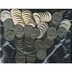 1926 5¢ Near.  Lot of 89 pcs VG to VF. A better issue date.Catalogue Value:  650