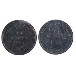 1872H 10¢ ICCS MS60.  Key date, seldom offered in this grade.Catalogue Value:  2800