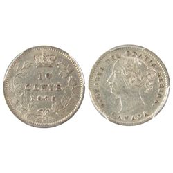 1875H 10¢ PCGS XF45. Clean problem free Key date issue.  Lustrous.Catalogue Value:  4000