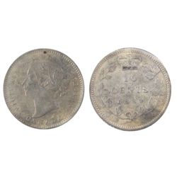 1889 10¢ ICCS VF30.  Designated cleaned.  Key date, scarce.Catalogue Value:  4900