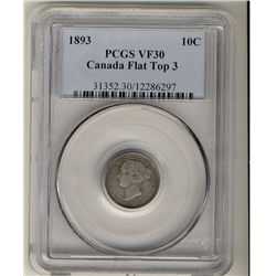 1893 10¢ FT PCGS VF30.Catalogue Value:  320