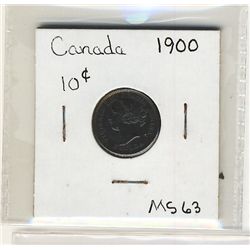 1900 10¢ MS63. Choice example.Catalogue Value:  900