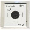 Image 1 : 1900 10¢ MS63. Choice example.Catalogue Value:  900