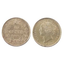 1900 10¢ PCGS MS63.  Frosted blast lustrous white coin.Catalogue Value:  900