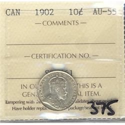 1902 10¢ ICCS AU-55.Catalogue Value:  375