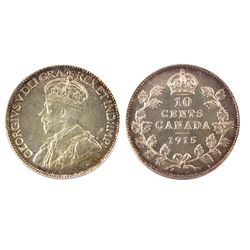 1915 10¢ PCGS MS67.  An absolut pristine example SOLO highest graded by all grading parties combined