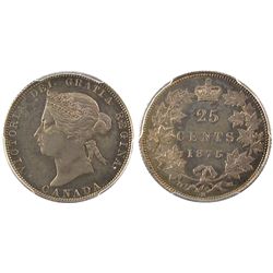 1875H 25¢ PCGS SP64.  Key date TOP 4 graded.  Attractive autumn shades with mirror fields.Catalogue 