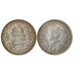 1913 25¢ PCGS MS65. Lightly toned with superb lustre.Catalogue Value:  4500