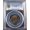 Image 1 : 1921 25¢ PCGS MS63, scarce date in choice Uncirculated.  Lightly toned.Catalogue Value:  4000