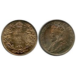 1933 25¢ CCCS MS64, light toning with strong lustre.Catalogue Value:  850