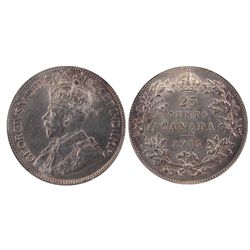 1935 25¢ ICCS MS-64.Catalogue Value:  800