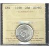 Image 1 : 1938 25¢ ICCS MS63.Catalogue Value:  175
