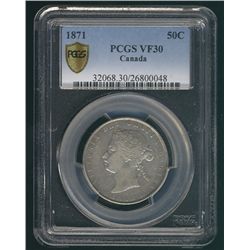 1871 50¢ PCGS VF30.  Nice for grade.Catalogue Value:  750