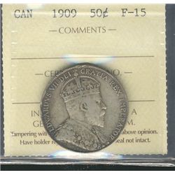 1909 50¢ ICCS F-15.Catalogue Value:  200