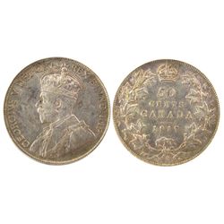 1917 50¢ PCGS AU55.  Strong reverse lustre.Catalogue Value:  550