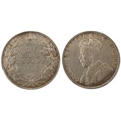 1932 50¢ PCGS AU53, mostly brilliant and lustrous.  Key date.Catalogue Value:  3250