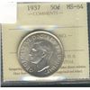 Image 1 : 1937 50¢ ICCS MS-64.Catalogue Value:  250