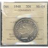 Image 1 : 1948 50¢ NARROW DATE ALMOST UNC.Catalogue Value:  250
