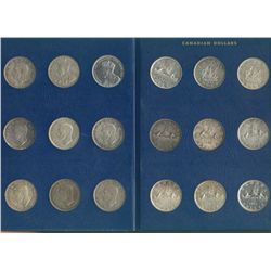 1935 $1 to 1969 Dollar Set.  Comes in Old Blue Whitman holder.  Includes all dates,  key dates 1938 