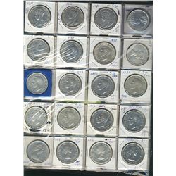 1935 $1 to 2012 Date Set.  Includes 1935, 1936(2), 1937, 1938, 1939(3) and 1949 +. Totals 90 silver 