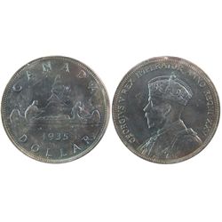 1935 $1 ICCS MS66.  Intense bluish shades with strong lustre.Catalogue Value:  1250