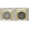 Image 1 : 1936 $1 AU58 & 1958 MS64.  Lot of 2 ICCS coins.Catalogue Value:  105