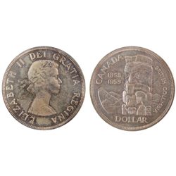 1958 $1 PCGS MS-66.  Gem tones over full underlying lustre.  A lovely example.Catalogue Value:  1600