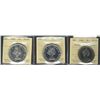 Image 1 : 1960 $1, 1964 & 1968 NI all ICCS graded PL65 with Cameo.  Lot of 3 coins.Catalogue Value:  105