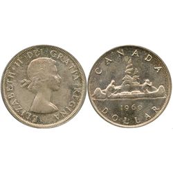 1960 $1 CCCS MS65, attractive gold and pink toning over full lustre.Catalogue Value:  1200