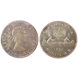 1961 $1 ICCS MS65.  Gem speckled shade.Catalogue Value:  2000