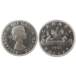 1961 $1 ICCS PL67 Heavy Cameo. Full reflective surfaces.Catalogue Value:  1600