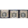 Image 1 : 1965 $1 LgBds Blt 5 ICCS MS63 Heavy Cameo. Lot of 3 coins.Catalogue Value:  150