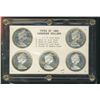 Image 1 : 1965 $1 Type Set, comes in plastic holder and includes all 5 types MintState  some with Cameo.Catalo