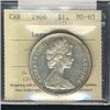 Image 1 : 1966 $1 ICCS MS65. Hint of golden rim tones.Catalogue Value:  650