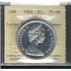 Image 1 : 1966 $1 ICCS PL66 Heavy Cameo.Catalogue Value:  260