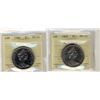 Image 1 : 1968 $1 Normal Island & No Island both ICCS MS65.Catalogue Value:  200