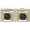 Image 1 : 1969 $1 & 1974 Dbl Yk #2 ICCS MS64.  Lot of 2 coins.Catalogue Value:  220
