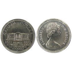 1973 $1 Nickel ICCS MS67.  Top graded.  Great lustre and fields.  Worth a premium bid.  Tied for fin