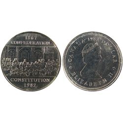 1982 $1 Nickel Constitution ICCS MS66.Catalogue Value:  250