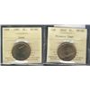 Image 1 : 1987 $1 Loon & 2010 Olympic Logo both ICCS MS66. Lot of 2 coins.Catalogue Value:  125