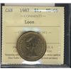 Image 1 : 1987 $1 Loon ICCS MS66.Catalogue Value:  100