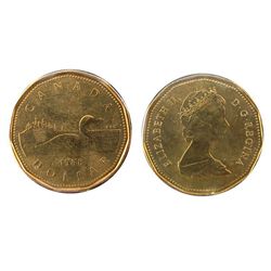 1988 $1 Loon ICCS MS66.Catalogue Value:  150