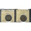 Image 1 : 1999 $2 Nunavut & 2000 Knowledge ICCS MS66.  Lot of 2 coins.Catalogue Value:  150